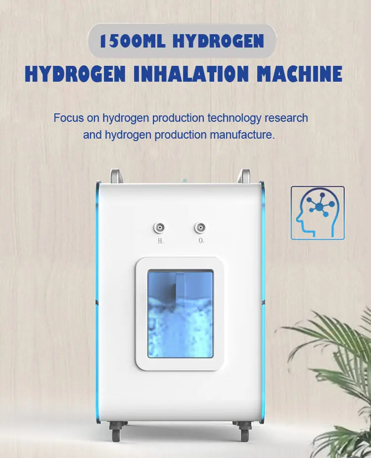Portable Hydrogen Inhalation Machine with 900ml Hydrogen Gas 600ml Hydrogen Output and 300ml Oxygen Output for Household Use