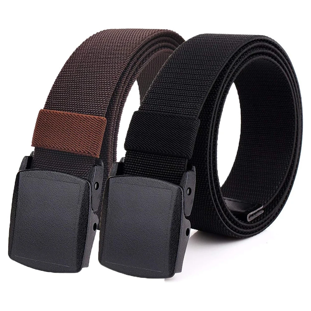 Wear-resistant Elastic Stretch High-quality Durable Belt Men's All Size No Metal Nylon Tactical Hiking Belt