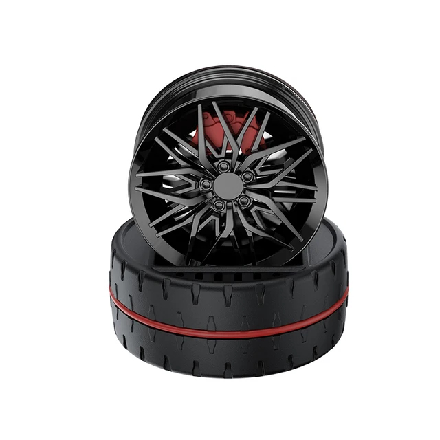 Car Solar Perfume Car air Freshener Racing Car Wheels Gel Decoration Accessories Popular Products 2024 New Arrivals