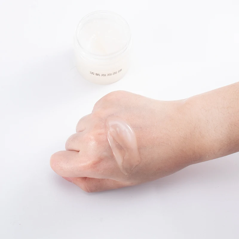 OEM ODM пользовательская отбеливающая глубоко очищающая маска для лица с кислородными пузырями пор и акне