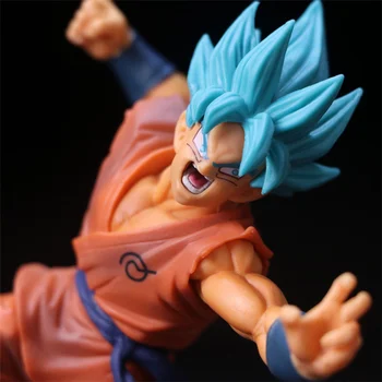 Anime Dragon Ball Z Super Saiyan blue Goku VS Golden Frieza PVC