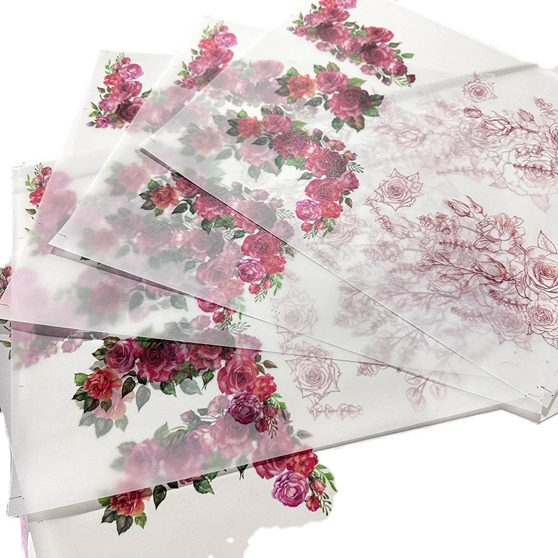 Custom Design Cards Wholesale Printed Translucent Wrap Vellum Paper Decoration Luxury Wedding Invitation