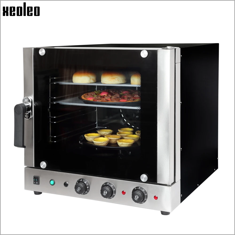 Xeoleo Horno De Convección Para Hornear Pan Comercial Máquina De Pan Horno  Eléctrico Para Hornear Equipo De Panadería Función Spray 4500w - Buy Horno  De Convección,Pastel Horno,Comercial Horno De Pan Product on