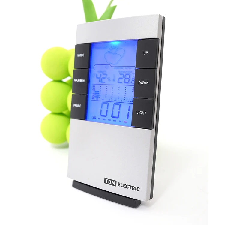 Smart Electronic Weather Station Multifunctional Electronic Clock for Home Office Analog Wall Clock With Digital Day and Date