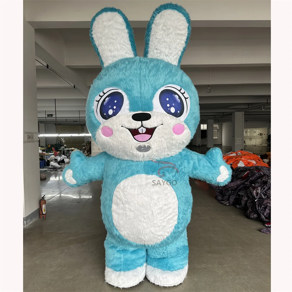 Most Popular Rabbit Inflatable Professional Custom Inflatable Costume Adult Walking Easter Bunny Mascot for Helloween