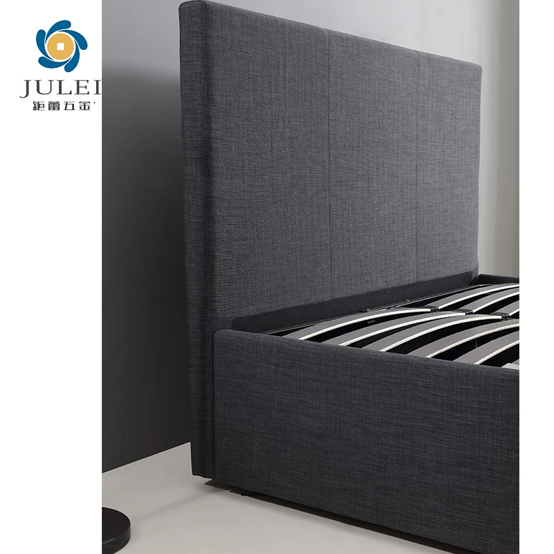 Simple Modern Style Kids Single King Size Double Hydraulic Lift up Kd Bed Frame With Storage Box