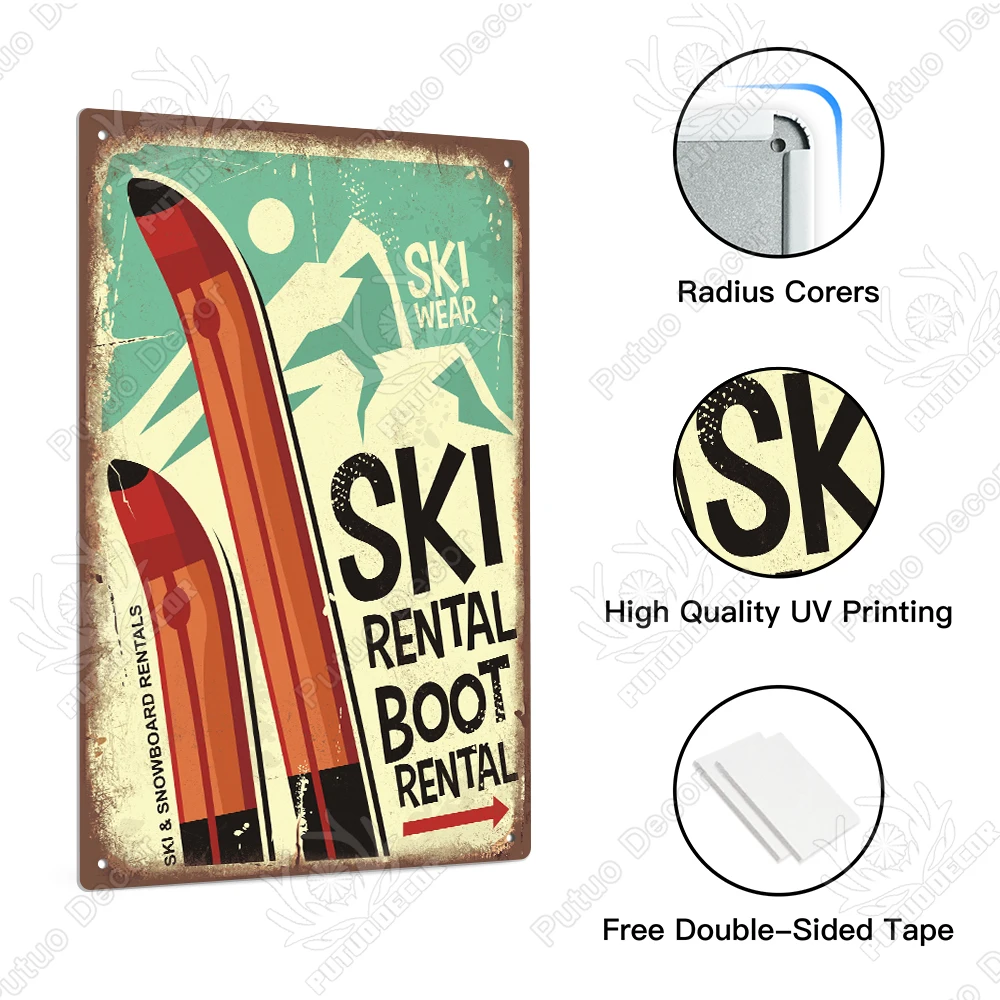 Crème Glacée Signes Plaque Métal Vintage Glace Lolly Rétro Métal étain Signe Décoration Mu