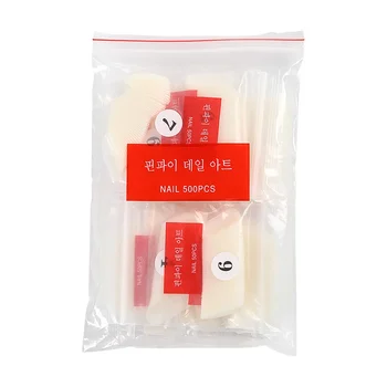 French Pointed Ballet ENails 500 Piece Box Full Stick Half Stick Short Plastic Long-lasting Finger Application