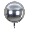Bola 4d de 10 pulgadas plateada