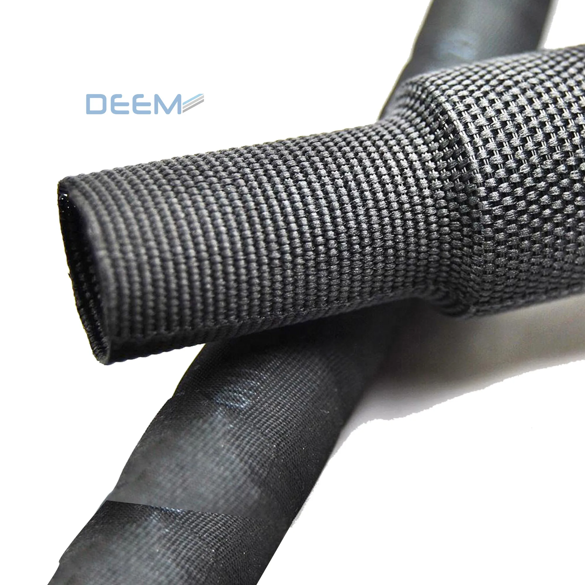 DEEM Heat Shrink Braided Sleeve for Hose Protection Heat Shrink Fabric Sleeve Cable Sleeve Braided