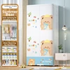 Puerta doble de 2 capas de 70 cm de ancho con 3 cajones oso de verano