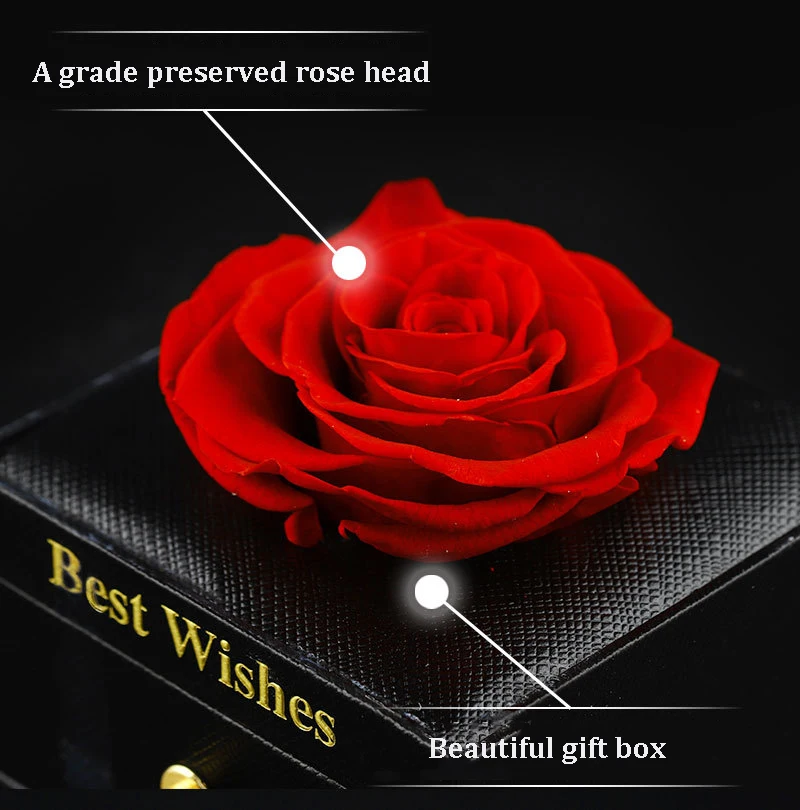 product preserved rose gifts jewellery box eternal real rose forever immortal flower birthday gifts for anniversary valentines day gift-55