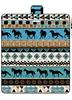 Geometric horse whispering ultrasonic picnic mat