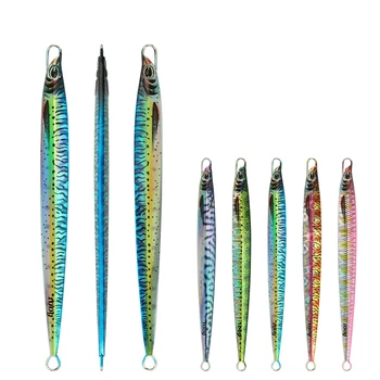 Deep Sea Speed Sinking 80g 100g Jigging Metal Saltwater Fishing Lure 3D Printed Mackerel Vertical Jig Lure – Metal Jig – view 3