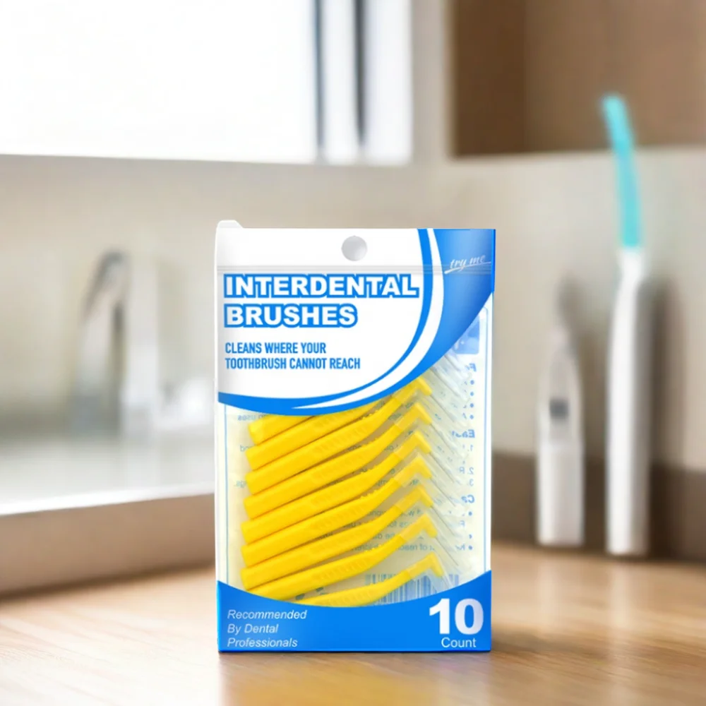 ISO-Certified L-Shaped Refillable Toothbrush Dental Interdental Brush