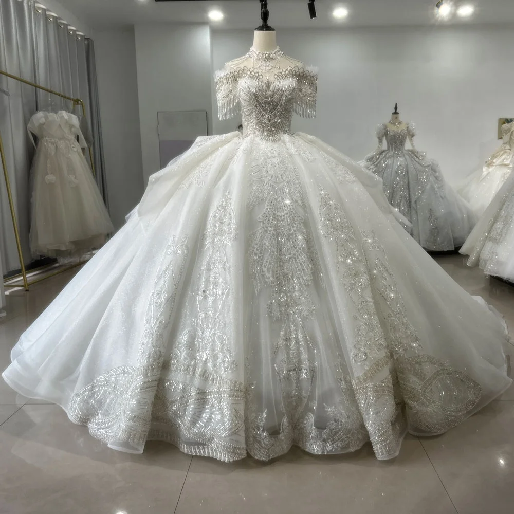 Jancember XS052 Ball Gown - Elegant off Shoulder Bridal Dress