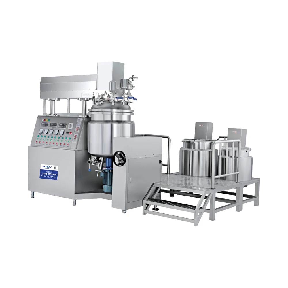 100l Good Quality Toothpaste Making Machine Cosmetic Vacuum Emulsifying Mixer Mixing Equipment