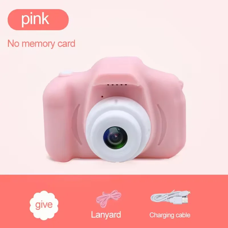 Kids Camera Cute Cartoon Children Fun Christmas Gift Digital Camera Built-In Games 2.0 Inch 1080P HD Mini Kids Photo Camera