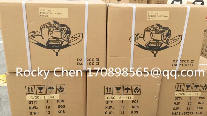 Powerful High Efficient 63cc Petrol Engine  Ground Drilling Machine Earth Auger