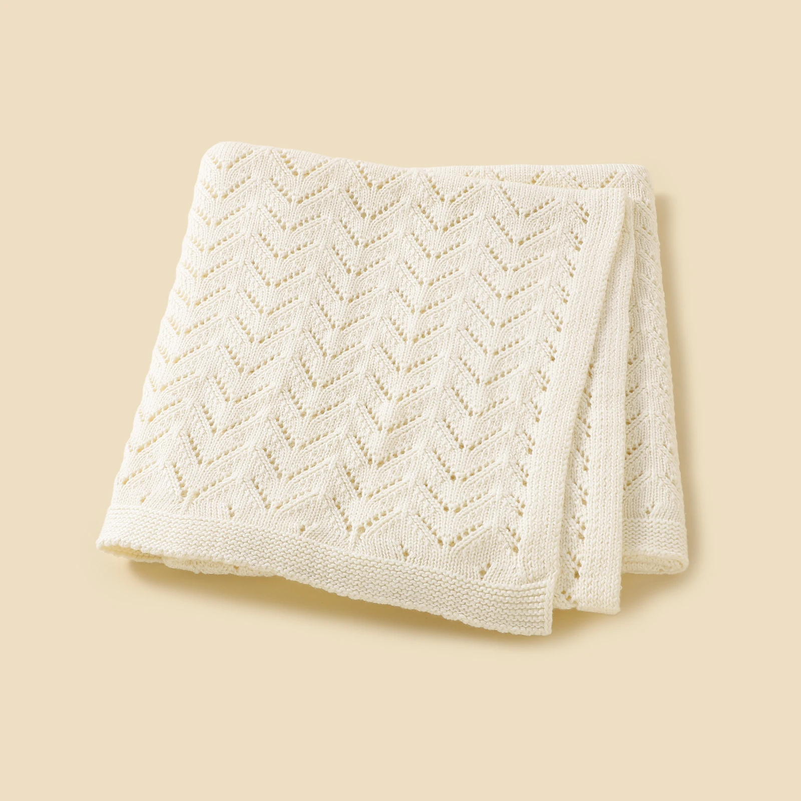 New Cotton Crochet Soft Baby Knitted Swaddle Blanket Customize Buy