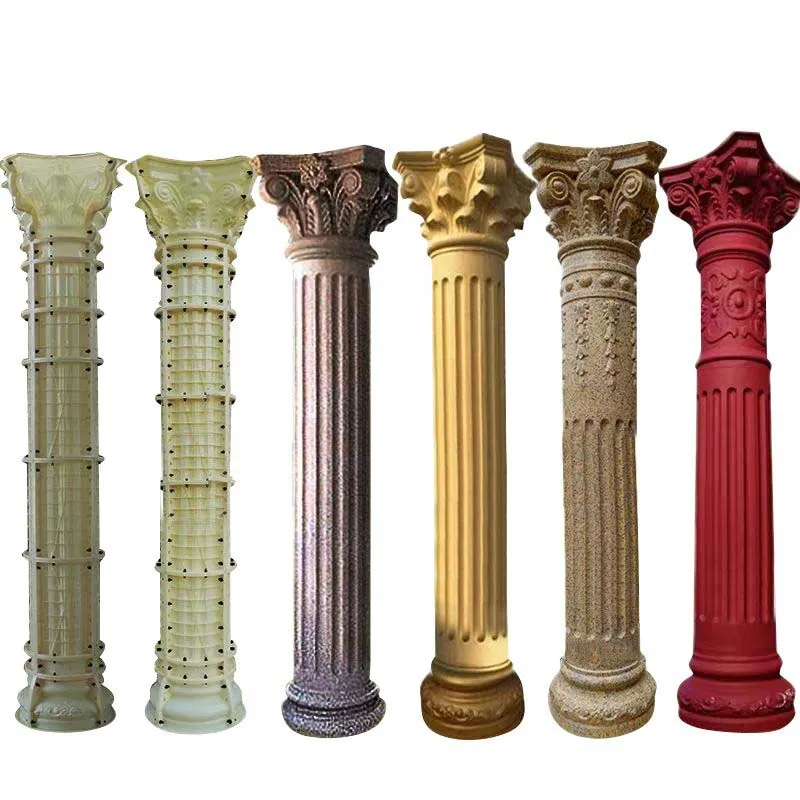 Decorative Roman Concrete Pillars Column Molds For Sale