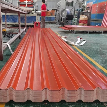 Construction roof tile trapezoidal roofing sheets color plastic asa de pvc roofing sheet