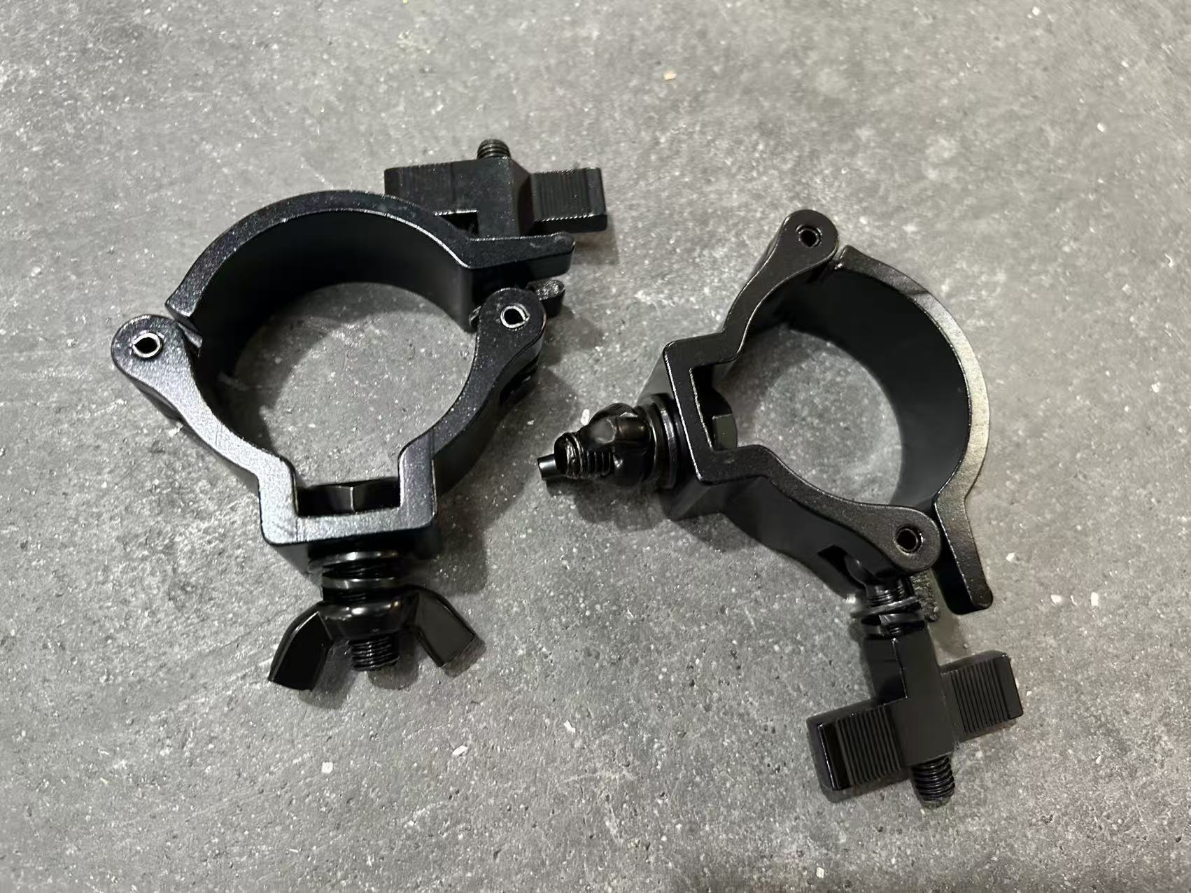 product black aluminum tube 48 51mm truss clamp hooks clips for stage moving head lights-9