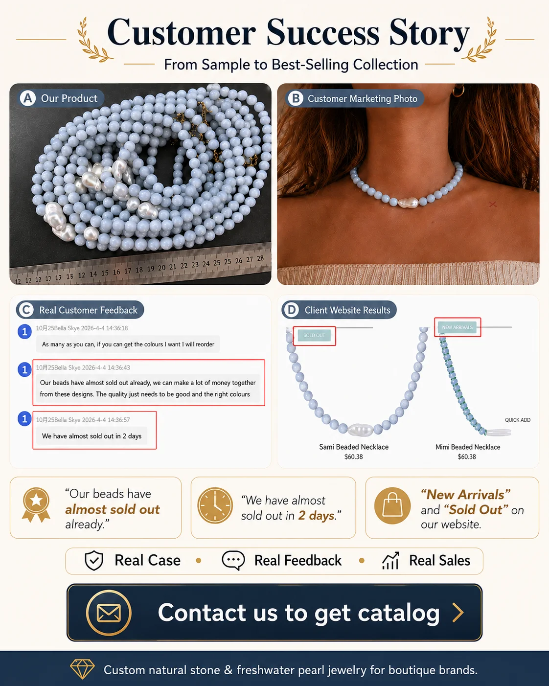 Custom Low MOQ Everyday Natural Stone  Freshwater Baroque Pearl  Mother of Pearl Shell Bead Necklace for Everyday Wear 6