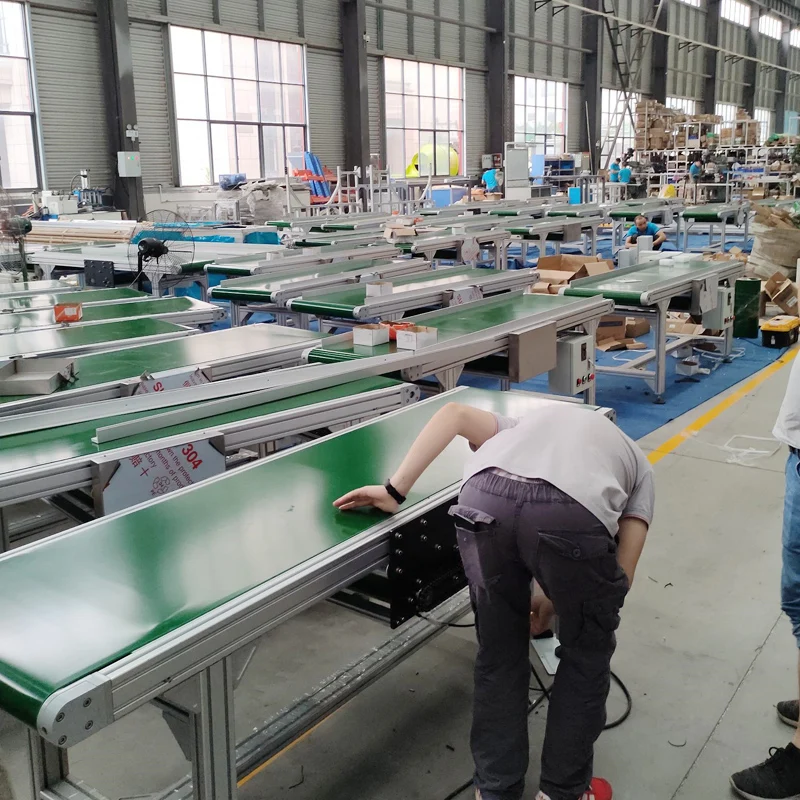Lang Le Factory Prices PVC Conveyor Belt Light Conveyor Belt Source Manufacturer Direct Sales Industrial Belt Assembly Line