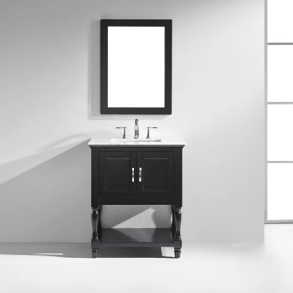 Modern New Design Wood Floor Movable Lavatory Basin Pvc Bathroom Shower Vanity With Storage Cabinets With Ceramic Sink