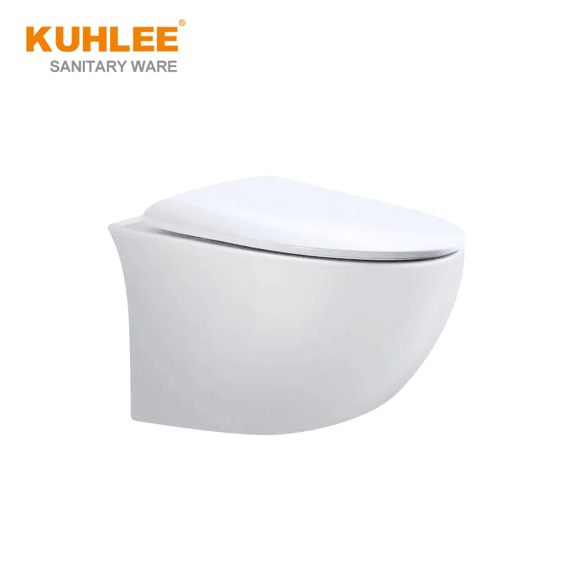 Bathroom Sanitary Wares Rimless Water Saving Ceramic Wc Toilet Bowl Wall Hung Toilet Bowl