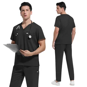 New Style Spa Uniform Women Scrubs Sets Stylish Fashion Scrubs Wholesale Customized Medical Nurse Uniform Short Sleeve for Women