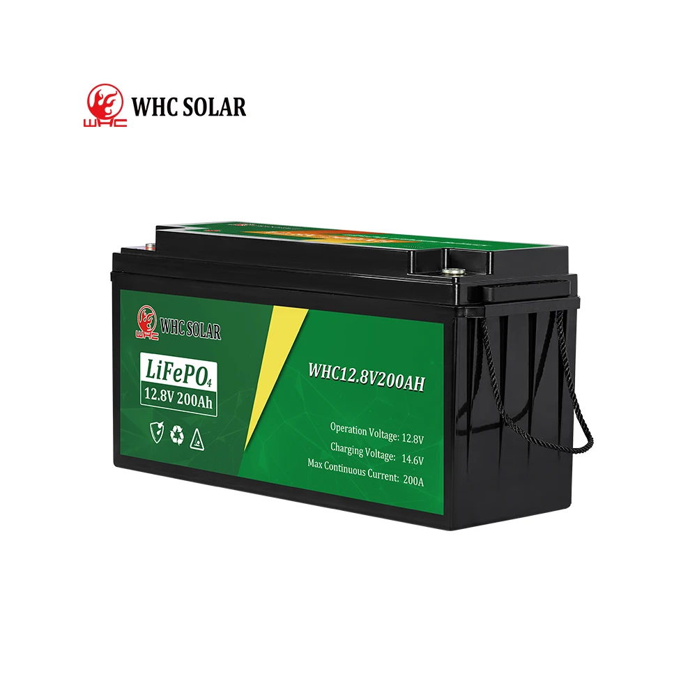 WHC Solar Panel With Battery Lifepo4 12V 48V  60V 100Ah 200Ah Lithium Iron Phosphate Battery