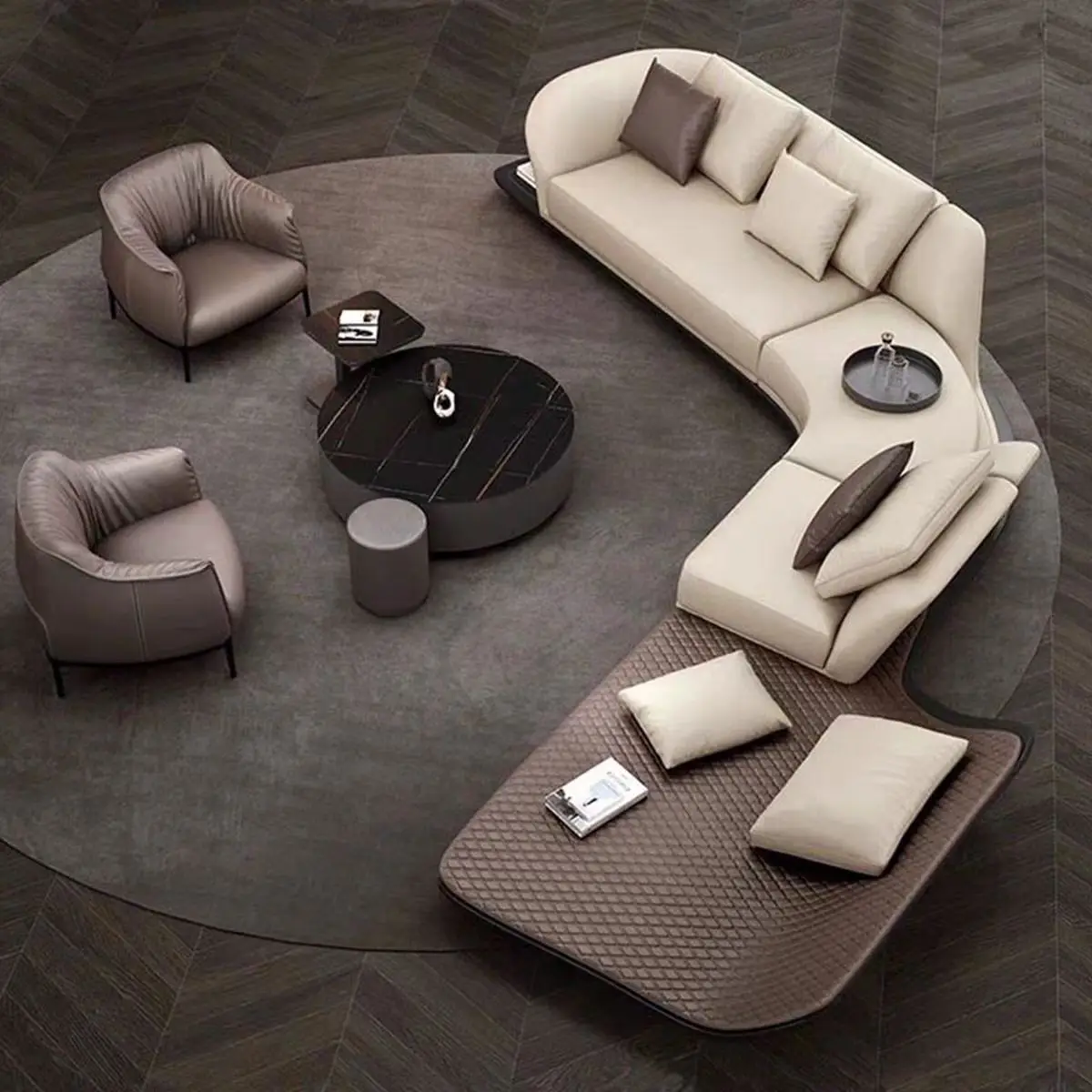 新しいデザインのモダンなソファクラシックで時代を超越したスタイルの