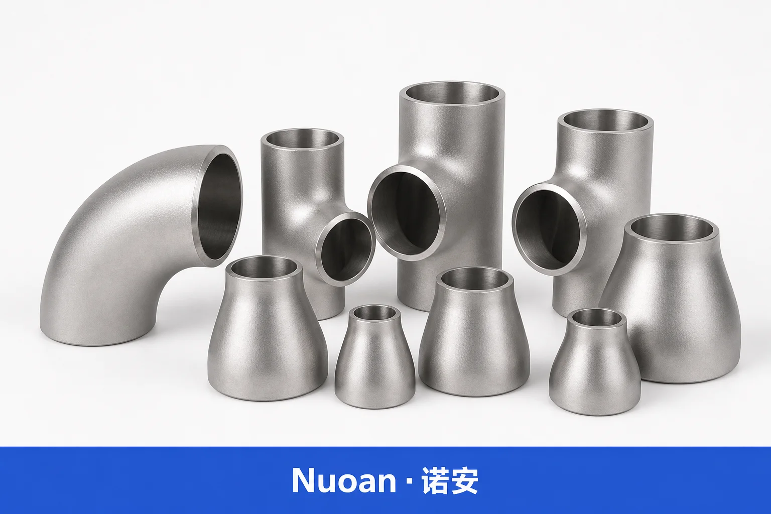 SS304 SS316 1/2" 至 72" 不锈钢管件碳钢无缝弯头三通异径管