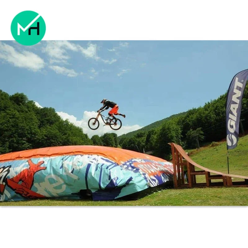 hot sale commercial inflatable jump air bag stunt training freestyle free drop skiing