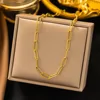Collana a catena incrociata in oro 5 carati