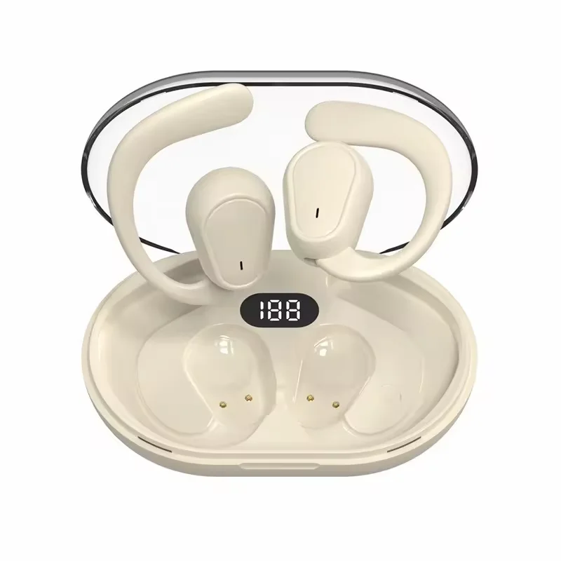 Promotion D88 TWS Wireless Earbuds with LED Display HIFI Sound Over-Ear Sport Earphone with IPX5 Waterproof Earhook JL Chipset