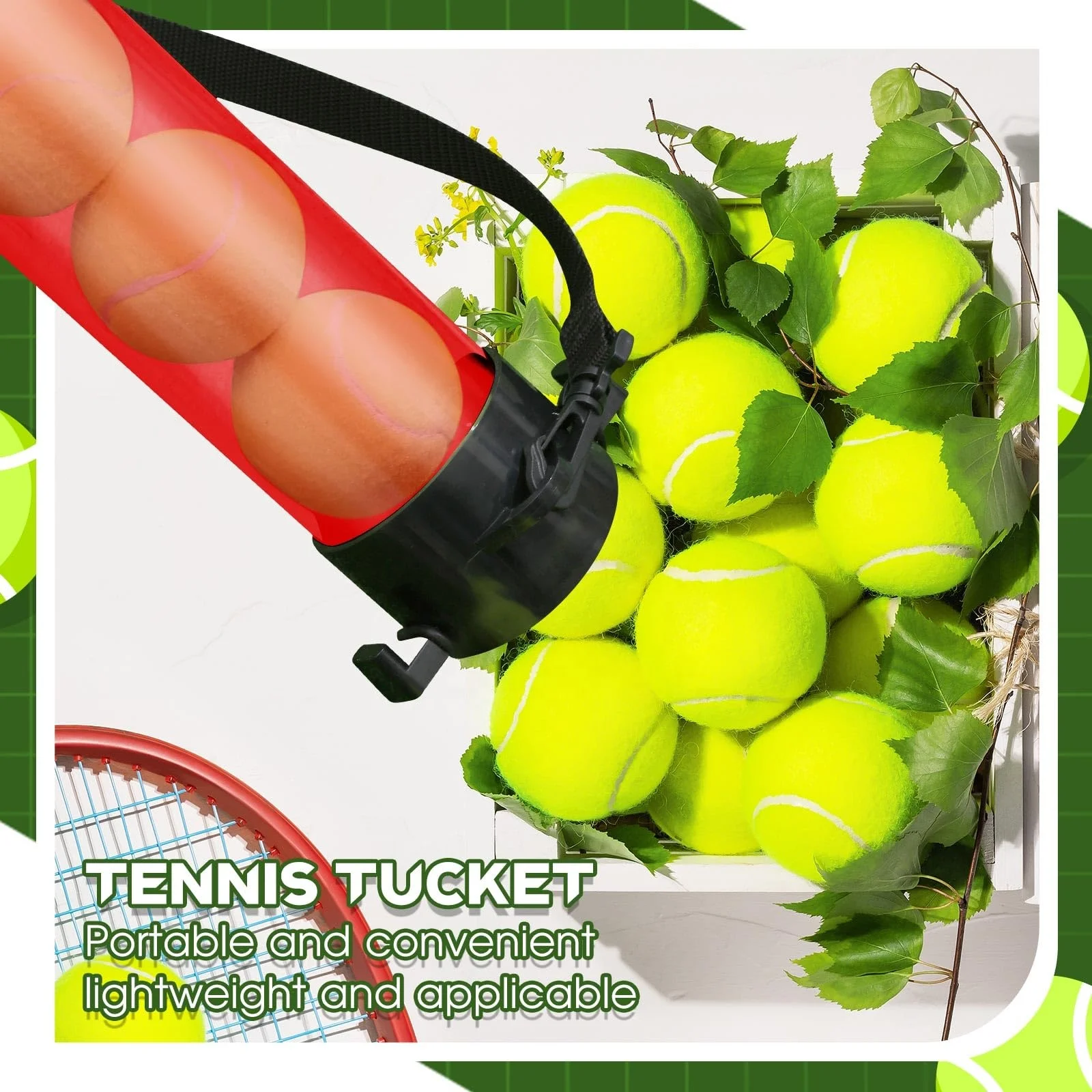 thumbnail image 2 of AJAZ] Tennis Ball Collector Pickleball Picker Upper For Picking And Storage Training Sports For Beginner Pickleball Basket Holder I.299381872 2 of 9