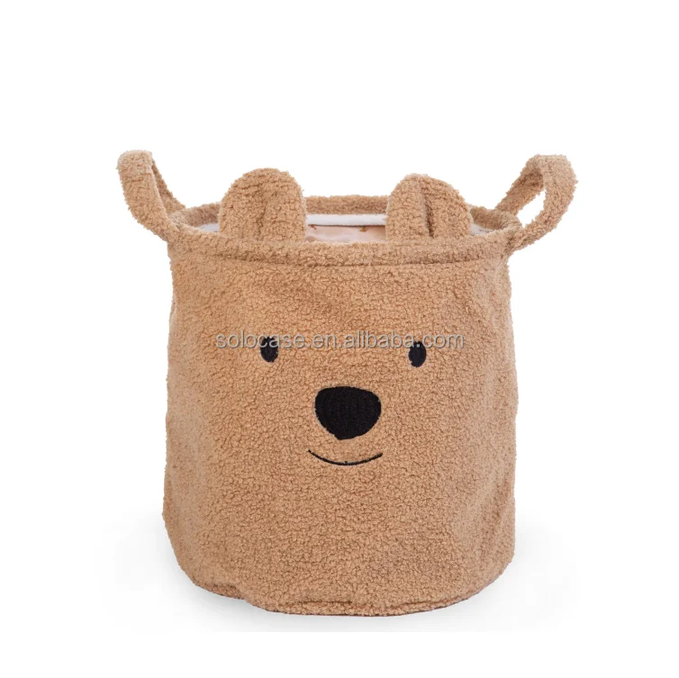 Teddy Fleece Storage Basket