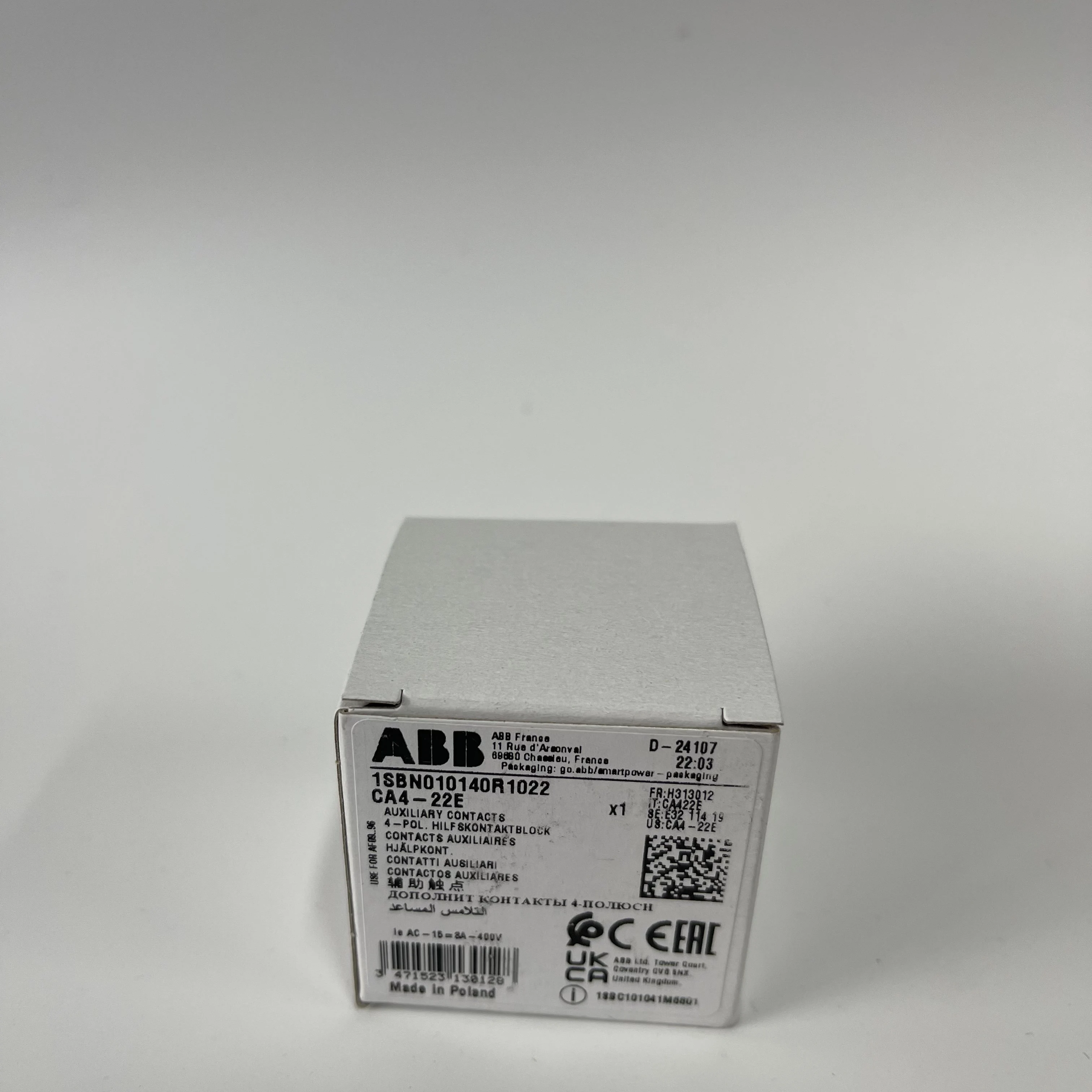 ABB Auxiliary Contact Block CA4-22E 1SBN010140R1022