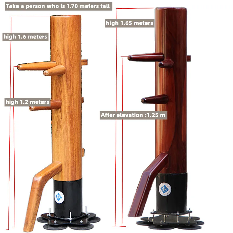 Dummy Home Martial Arts Equipment Training Device Kung Fu Wing Chun Wooden Man Dummy Mannequin Bois