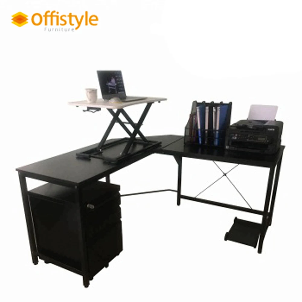 2023 L Shaped Gaming Desk Corner Sit Stand Desk L Shaped Standing Desk