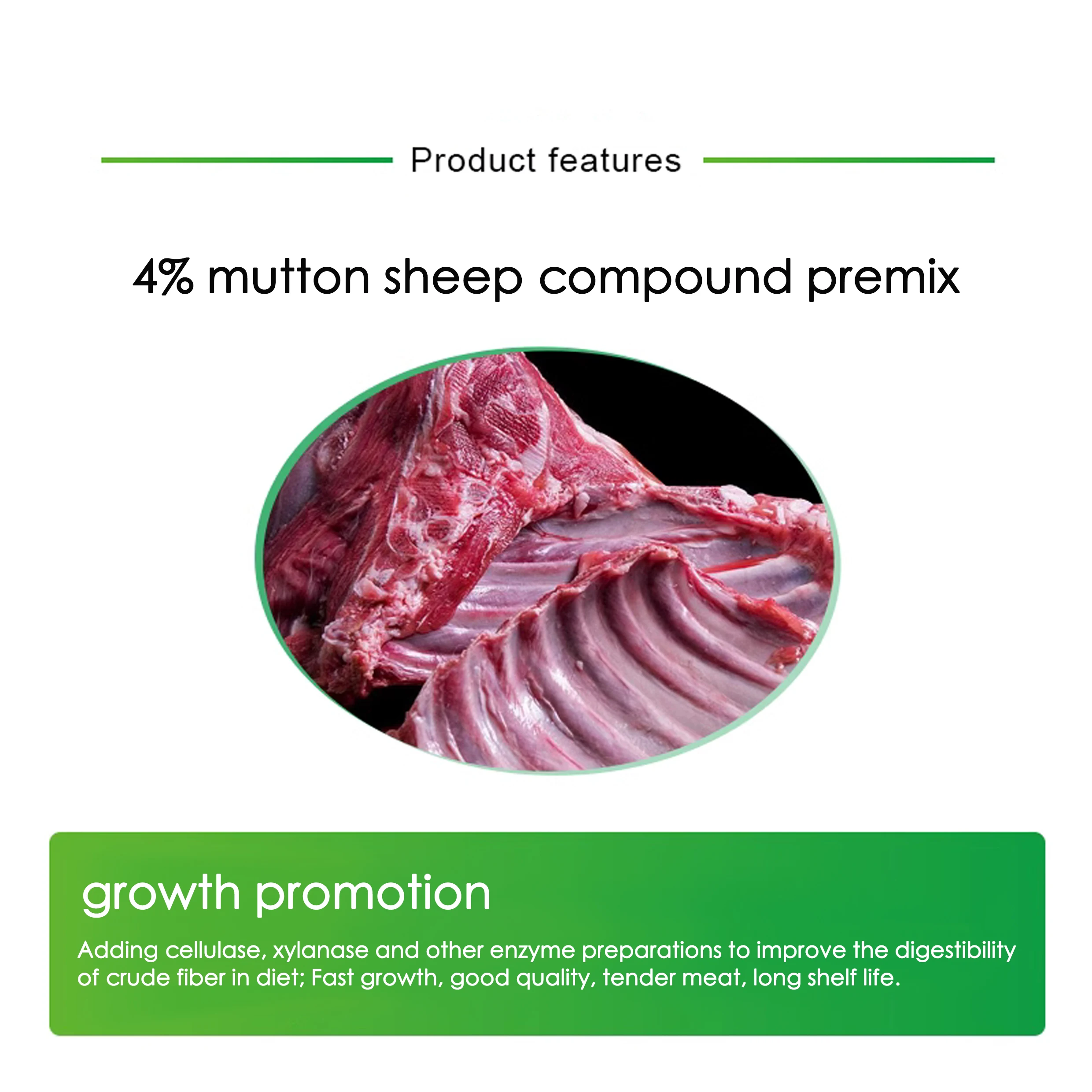 Factory 4 Mutton Sheep And Goat Compound Premix Growth Promotion