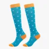 Blue compression socks