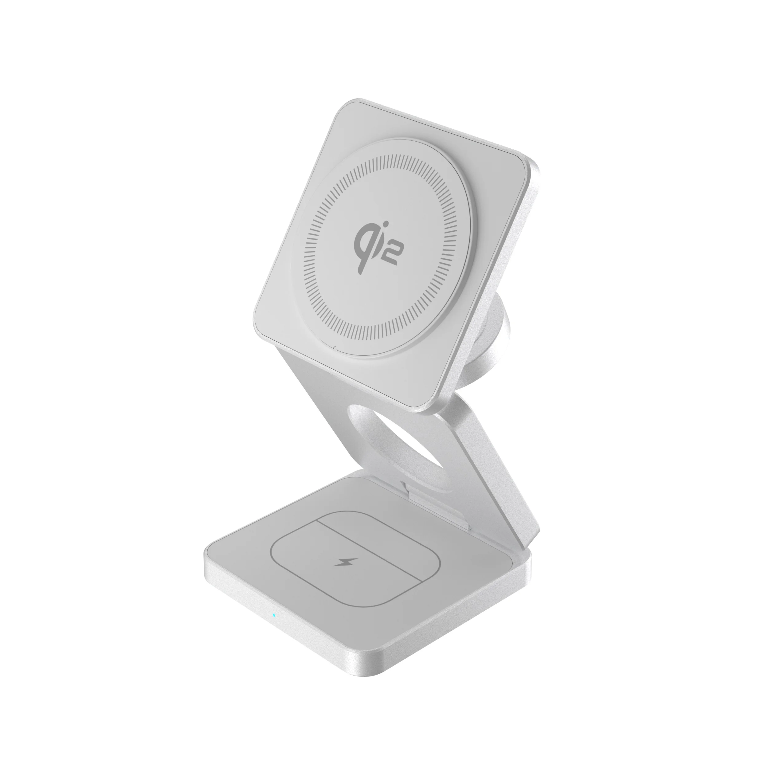 OEM 15W Qi2 Fast Wireless Charging Station 3 in 1 Foldable Charger for iPhone 16 IWatch for AirPods with 7W Output Power