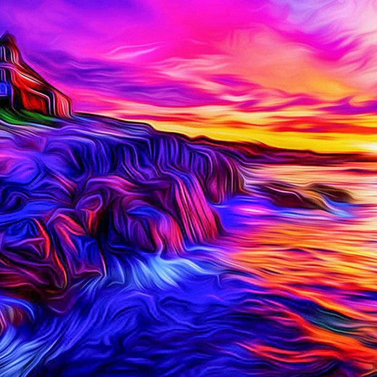 diamond painting new diy decorative painting natural landscape