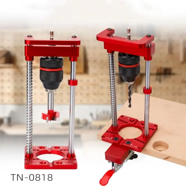 TEBAK W-118 Multifunctional Electric Drill Stand Holding Adjustable Hand Drill Stand for Woodworking Drill Hole