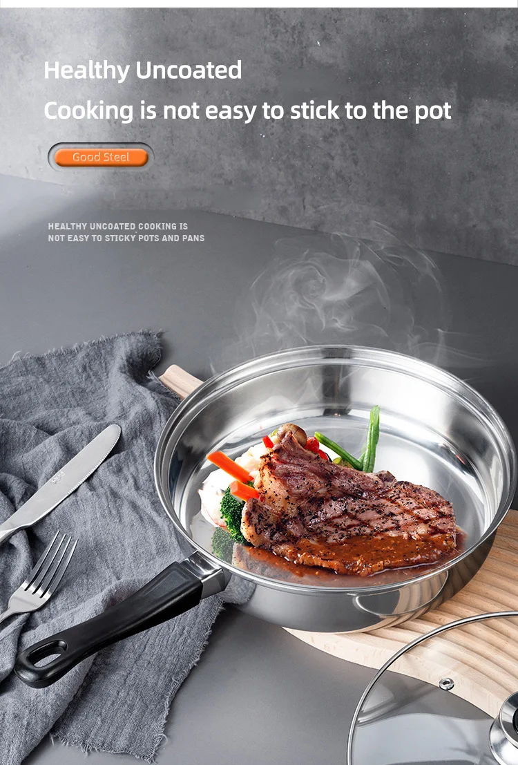 New Arrival Cookware Sets 12 Pcs Stainless Steel Kitchen Soup Pot