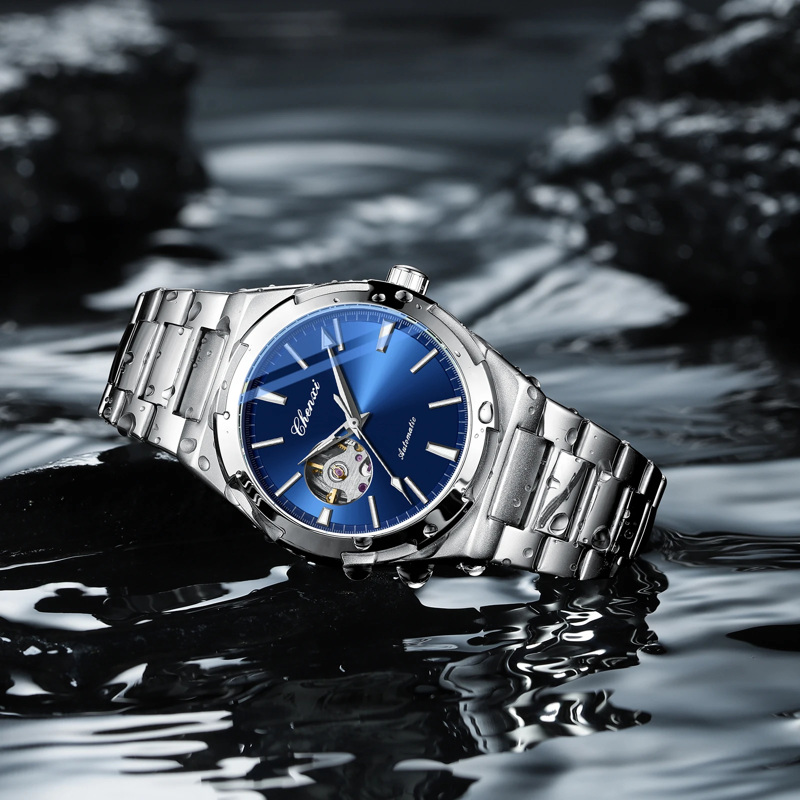 CHENXI 8856 Men's Automatic Stainless Steel Business Watch